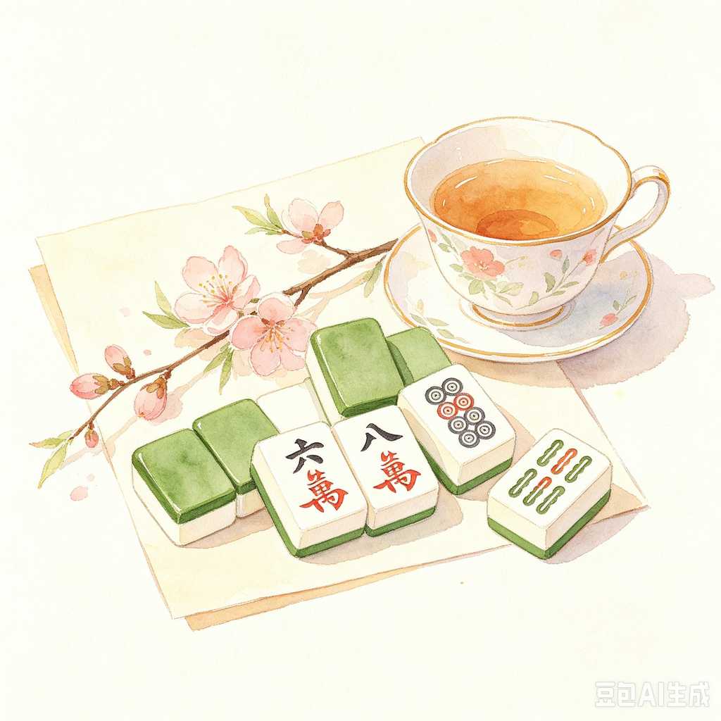 gold accent mahjong set