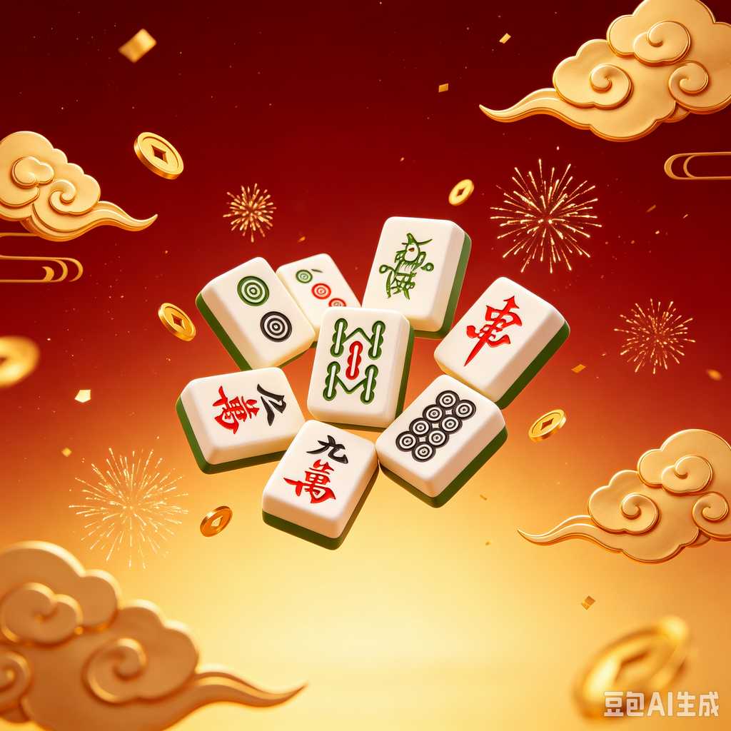 wooden mahjong set